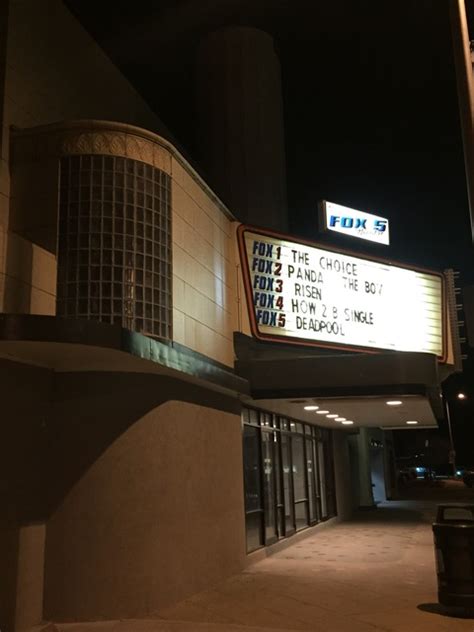 Fox 5 theater - Fox 5 Theatre; Fox 5 Theatre. Read Reviews | Rate Theater 313 Poplar St, Sterling, CO 80751 970-522-1719 | View Map. Theaters Nearby The Menu All Movies; Elemental; The Flash; No Hard Feelings; Spider-Man: Across the …